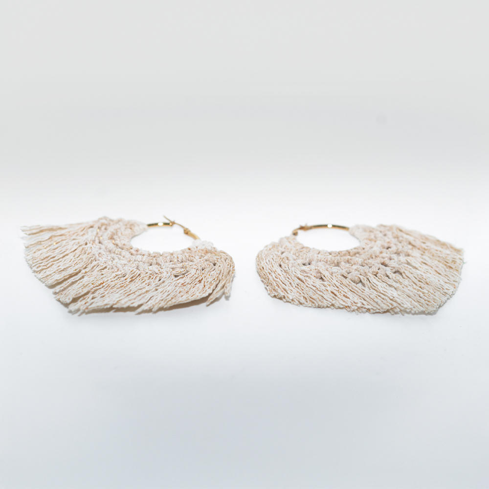 Aretes macramé