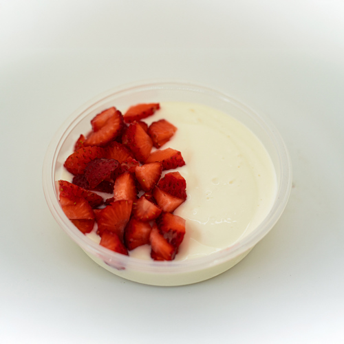 Parfait yogurt con fresas